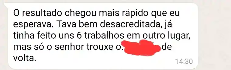 Depoimento de cliente da Magia Suprema sobre amarração amorosa